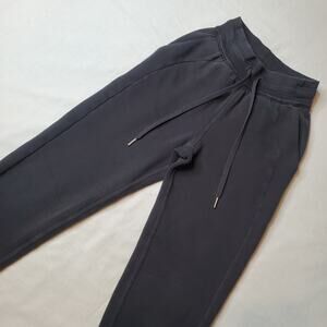 Lululemon Womens Size 0 Scuba High-Rise Terry Fleece Jogger Black W5CVAS